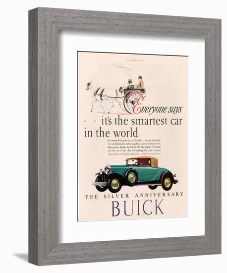 Buick, Magazine Advertisement, USA, 1928-null-Framed Giclee Print