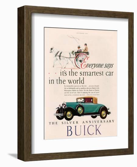 Buick, Magazine Advertisement, USA, 1928-null-Framed Giclee Print