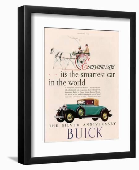 Buick, Magazine Advertisement, USA, 1928-null-Framed Giclee Print