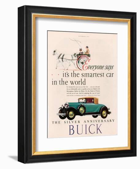 Buick, Magazine Advertisement, USA, 1928-null-Framed Giclee Print