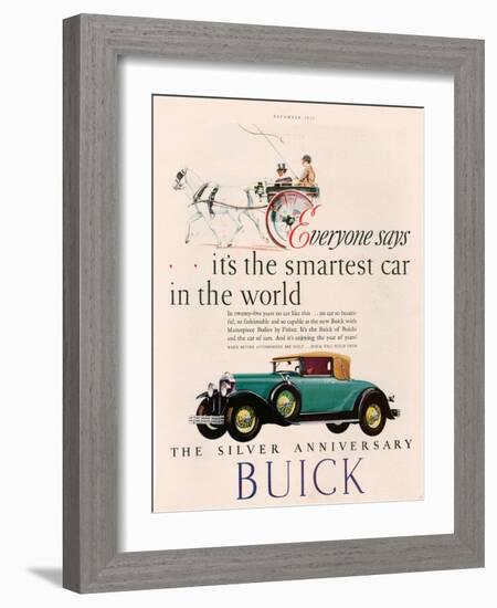 Buick, Magazine Advertisement, USA, 1928-null-Framed Giclee Print