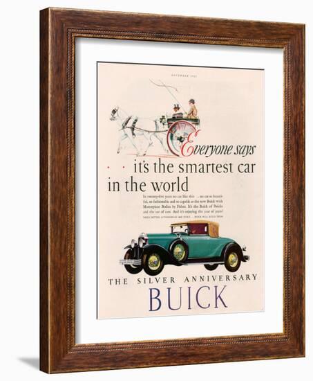 Buick, Magazine Advertisement, USA, 1928-null-Framed Giclee Print