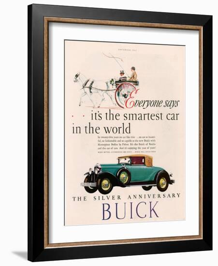 Buick, Magazine Advertisement, USA, 1928-null-Framed Giclee Print