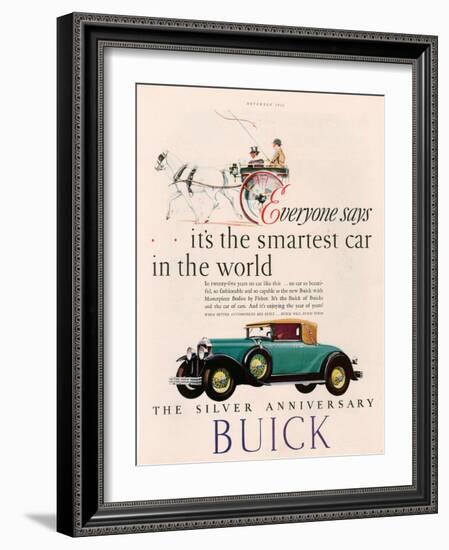 Buick, Magazine Advertisement, USA, 1928-null-Framed Giclee Print