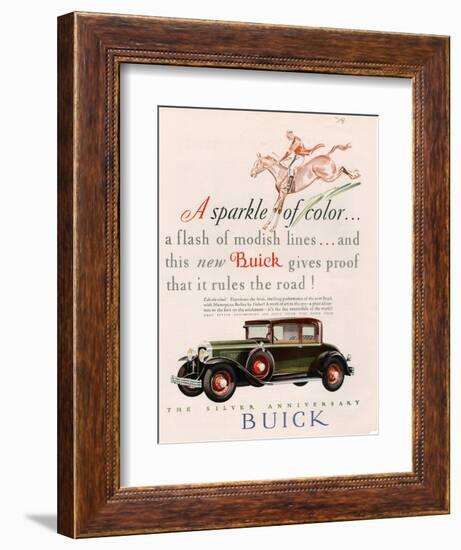 Buick, Magazine Advertisement, USA, 1928-null-Framed Giclee Print