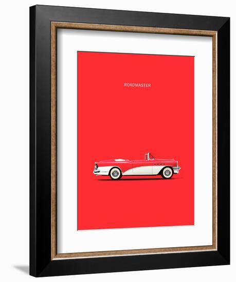 Buick Roadmaster 55 Red-Mark Rogan-Framed Art Print