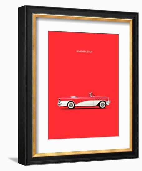 Buick Roadmaster 55 Red-Mark Rogan-Framed Art Print