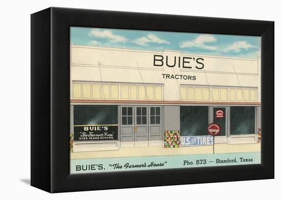 Buie's Tractors, Stamford, Texas-null-Framed Stretched Canvas