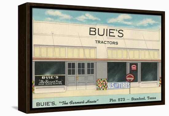 Buie's Tractors, Stamford, Texas-null-Framed Stretched Canvas