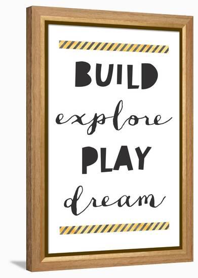 Build Explore Play Dream-Jennifer McCully-Framed Stretched Canvas