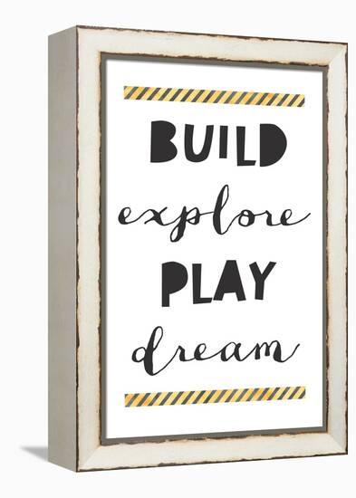 Build Explore Play Dream-Jennifer McCully-Framed Stretched Canvas