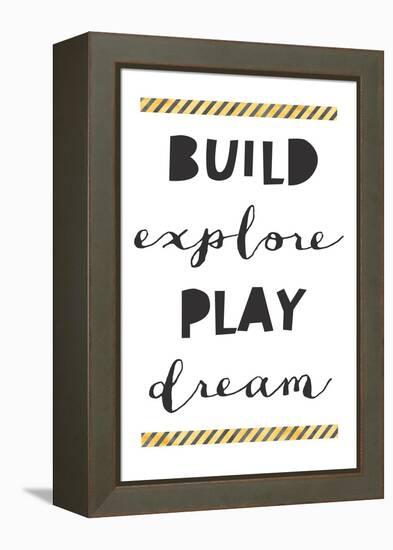 Build Explore Play Dream-Jennifer McCully-Framed Stretched Canvas