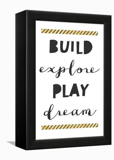 Build Explore Play Dream-Jennifer McCully-Framed Stretched Canvas