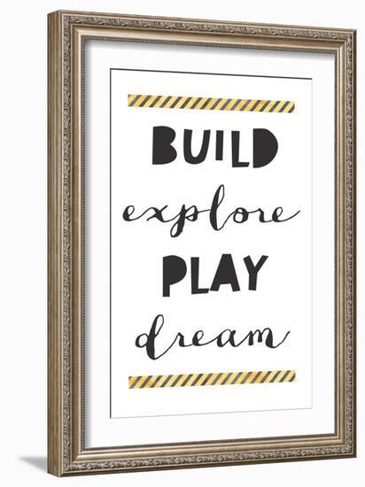 Build Explore Play Dream-Jennifer McCully-Framed Art Print