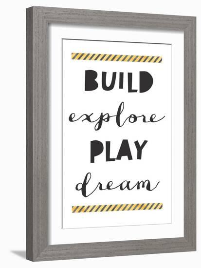 Build Explore Play Dream-Jennifer McCully-Framed Art Print