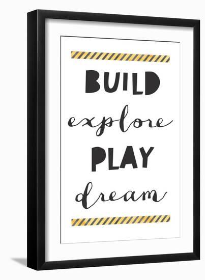 Build Explore Play Dream-Jennifer McCully-Framed Art Print