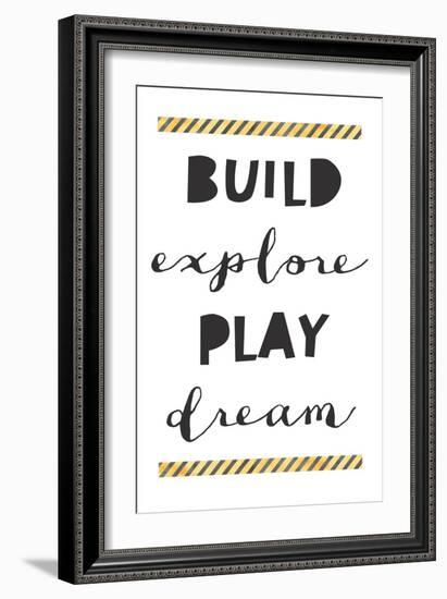 Build Explore Play Dream-Jennifer McCully-Framed Art Print