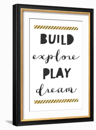 Build Explore Play Dream-Jennifer McCully-Framed Art Print