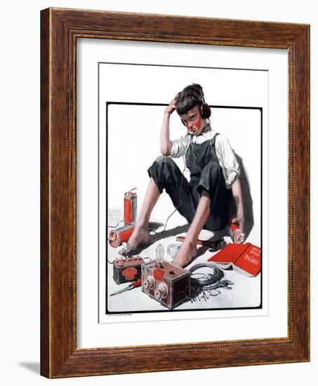 "Build Your Own Radio,"August 16, 1924-William Meade Prince-Framed Giclee Print