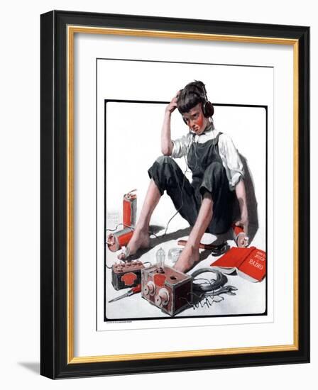 "Build Your Own Radio,"August 16, 1924-William Meade Prince-Framed Giclee Print