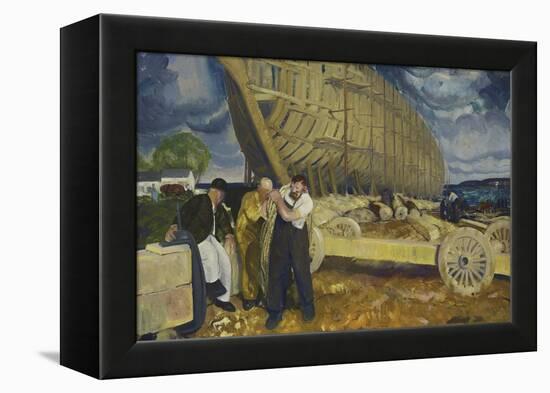 Builders of Ships, 1916-George Wesley Bellows-Framed Premier Image Canvas