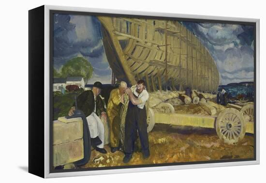 Builders of Ships, 1916-George Wesley Bellows-Framed Premier Image Canvas