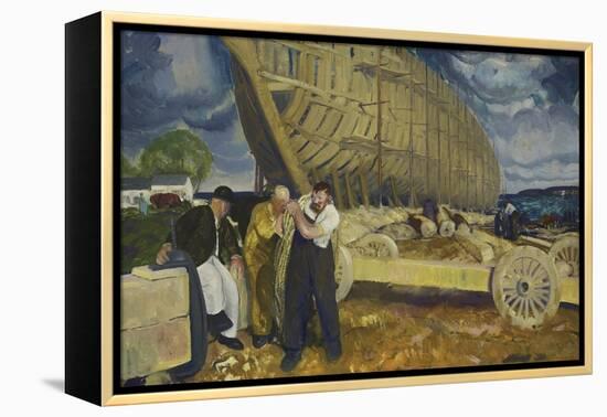 Builders of Ships, 1916-George Wesley Bellows-Framed Premier Image Canvas