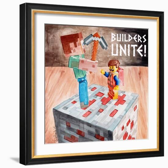 Builders Unite 2-Jennifer Redstreake Geary-Framed Art Print