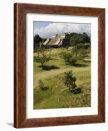 Building 5, the Ancient Zapotec City of Monte Alban, Unesco World Heritage Site, Oaxaca-R H Productions-Framed Photographic Print