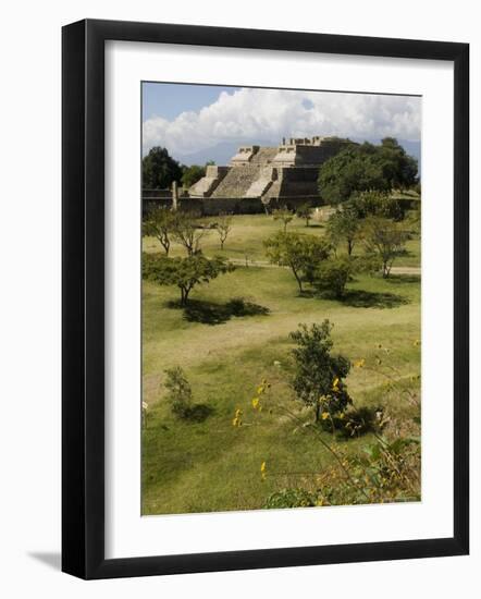 Building 5, the Ancient Zapotec City of Monte Alban, Unesco World Heritage Site, Oaxaca-R H Productions-Framed Photographic Print