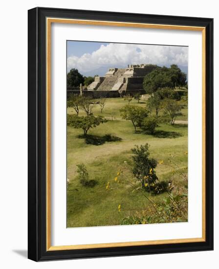 Building 5, the Ancient Zapotec City of Monte Alban, Unesco World Heritage Site, Oaxaca-R H Productions-Framed Photographic Print