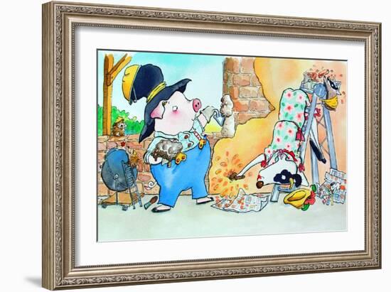 Building a House-Maylee Christie-Framed Giclee Print