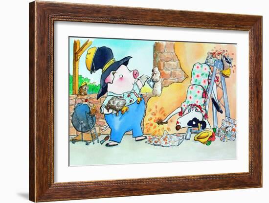 Building a House-Maylee Christie-Framed Giclee Print