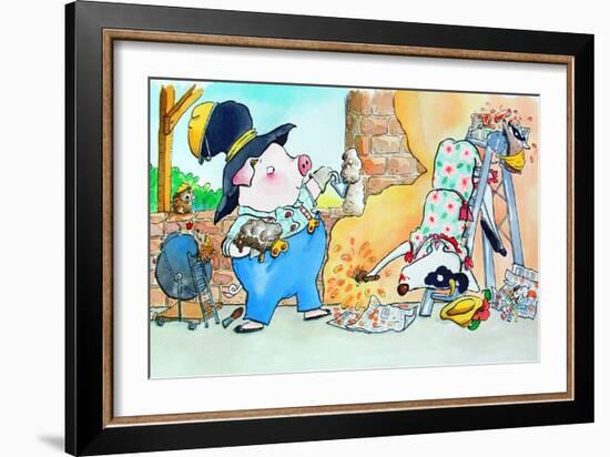 Building a House-Maylee Christie-Framed Giclee Print