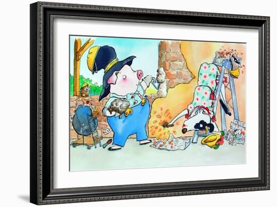 Building a House-Maylee Christie-Framed Giclee Print