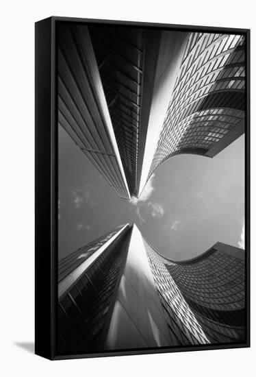 Building Abstract, New York City 80-Monte Nagler-Framed Stretched Canvas