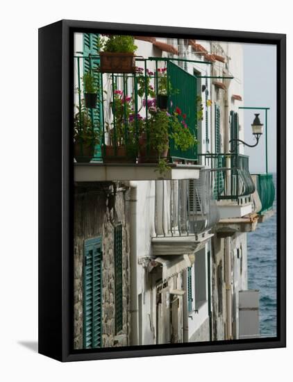 Building Detail, Ischia, Bay of Naples, Campania, Italy-Walter Bibikow-Framed Premier Image Canvas