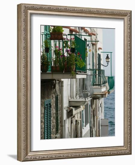 Building Detail, Ischia, Bay of Naples, Campania, Italy-Walter Bibikow-Framed Photographic Print