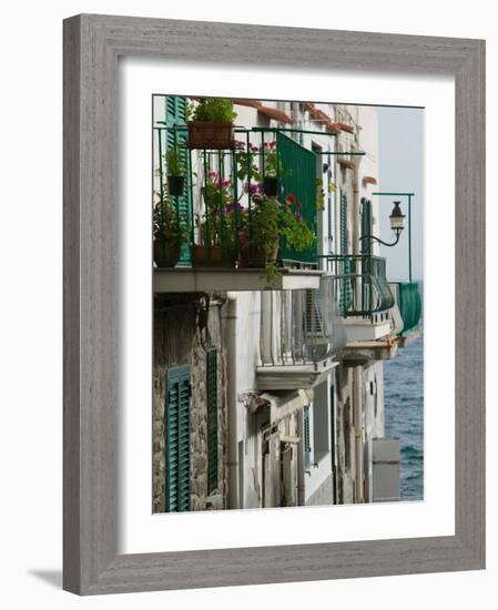 Building Detail, Ischia, Bay of Naples, Campania, Italy-Walter Bibikow-Framed Photographic Print