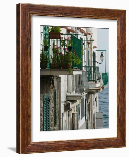 Building Detail, Ischia, Bay of Naples, Campania, Italy-Walter Bibikow-Framed Photographic Print
