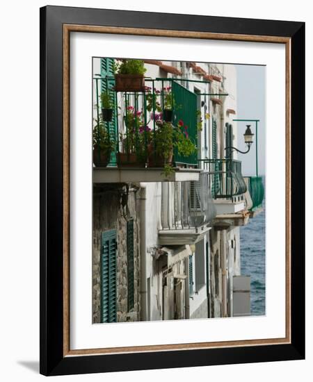 Building Detail, Ischia, Bay of Naples, Campania, Italy-Walter Bibikow-Framed Photographic Print