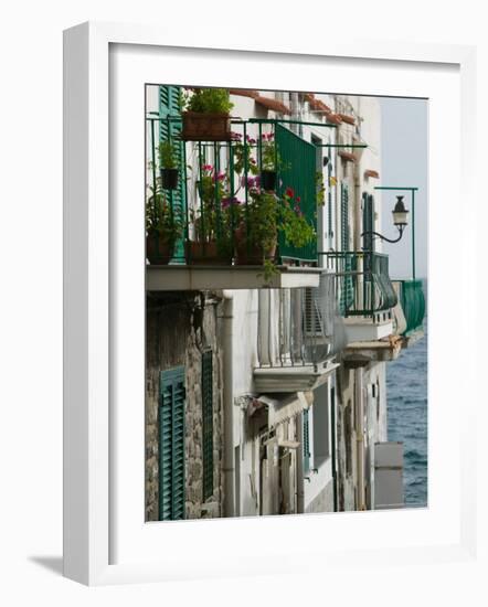 Building Detail, Ischia, Bay of Naples, Campania, Italy-Walter Bibikow-Framed Photographic Print