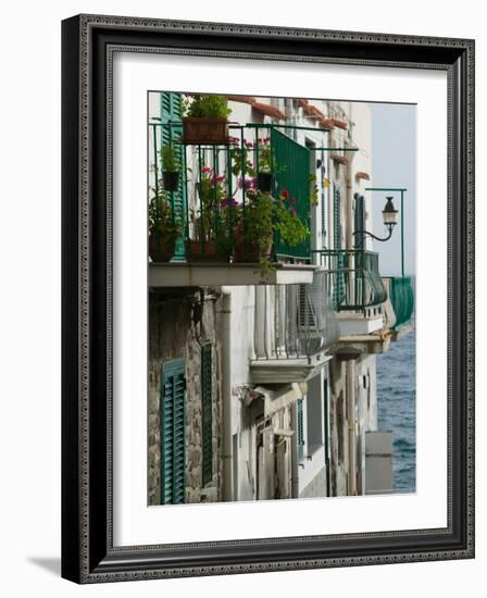 Building Detail, Ischia, Bay of Naples, Campania, Italy-Walter Bibikow-Framed Photographic Print