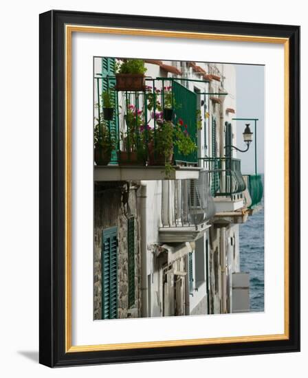 Building Detail, Ischia, Bay of Naples, Campania, Italy-Walter Bibikow-Framed Photographic Print