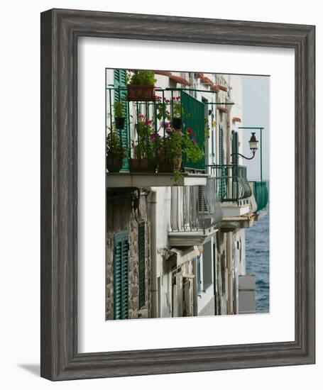 Building Detail, Ischia, Bay of Naples, Campania, Italy-Walter Bibikow-Framed Photographic Print