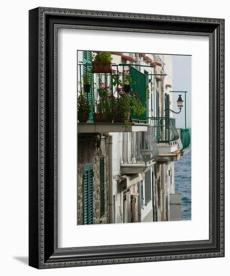 Building Detail, Ischia, Bay of Naples, Campania, Italy-Walter Bibikow-Framed Photographic Print