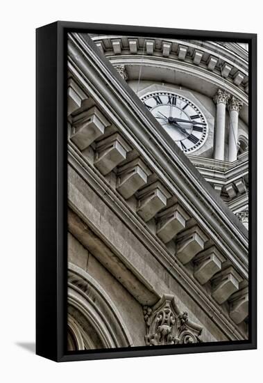 Building Detail: Tippecanoe County Courthouse, Lafayette, Indiana-Rona Schwarz-Framed Premier Image Canvas