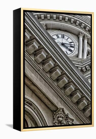 Building Detail: Tippecanoe County Courthouse, Lafayette, Indiana-Rona Schwarz-Framed Premier Image Canvas