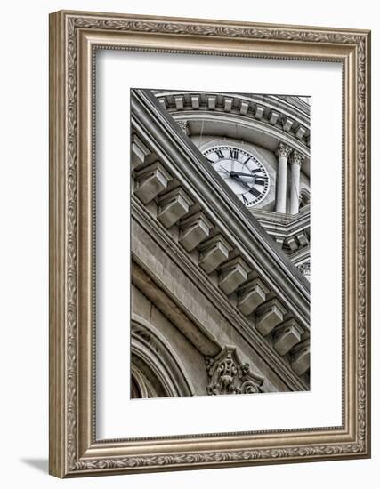 Building Detail: Tippecanoe County Courthouse, Lafayette, Indiana-Rona Schwarz-Framed Photographic Print