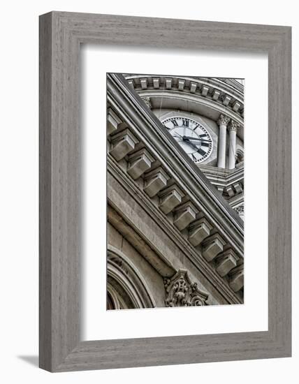 Building Detail: Tippecanoe County Courthouse, Lafayette, Indiana-Rona Schwarz-Framed Photographic Print